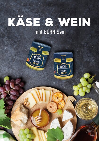 BORN Käse-Wein-Senf-Abend mit der Weinmanufaktur & Destille Erfurt