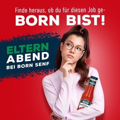 Elternabend bei BORN Senf Informationen zu Ausbildungsberufen, Praktika und Ferienjobs