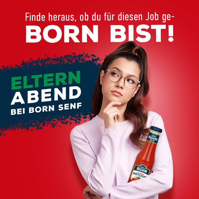 Elternabend bei BORN Senf Informationen zu Ausbildungsberufen, Praktika und Ferienjobs
