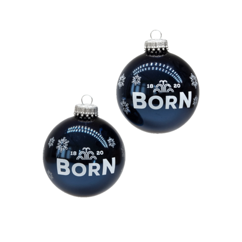 BORN Weihnachtskugeln aus Glas 2er-Set