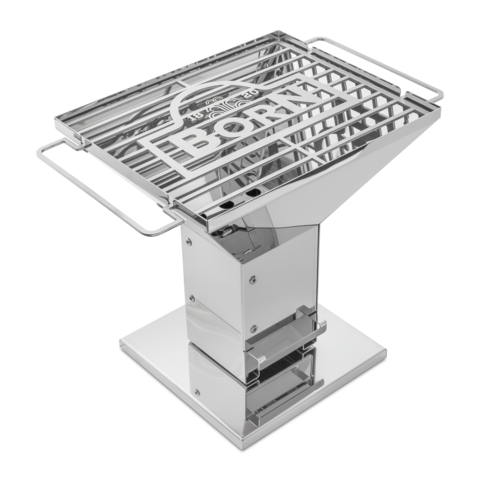 BORN Miniatur-Grill aus rostfreien Edelstahl