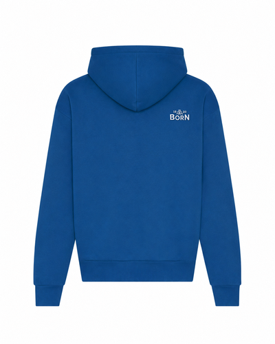 BORN Hoodie mit BORN Senfbecher als Stickerei für echte Fans
