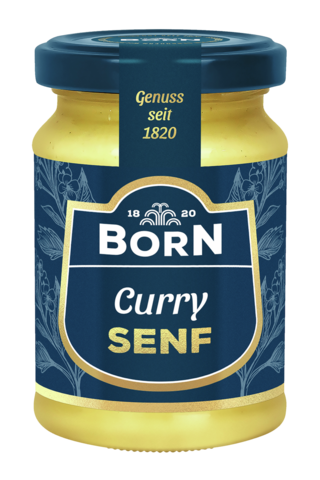 BORN Curry-Senf im 90ml Glas