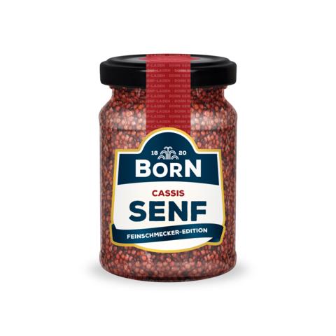 BORN Cassis-Senf im 85ml Glas