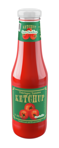 Gera Gewürze Thüringer Tomatenketchup in der 450ml Flasche