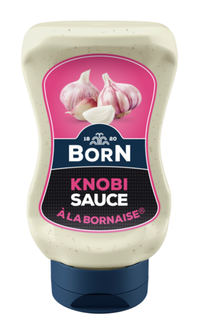 BORN Knobi-Sauce im 250ml Squeezer.