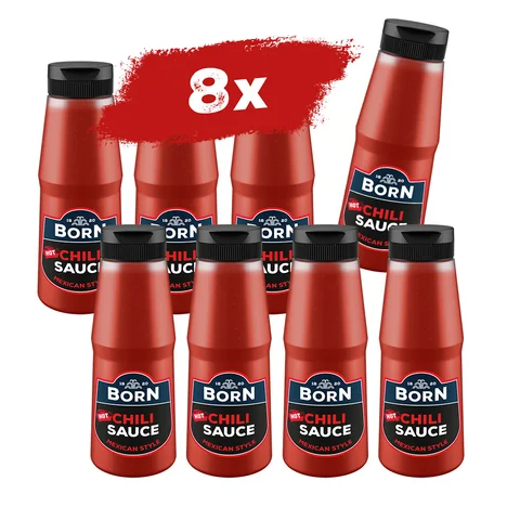 Produktbild von 3x BORN Chili Sauce Mexican Style Hot – 3x300ml, Scharf, Ostprodukt Aus Erfurt