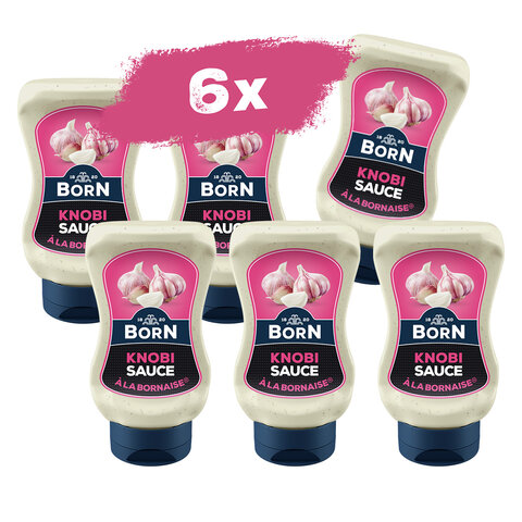 BORN Knobi-Sauce im 250ml Squeezer jetzt zum Vorteilspreis im 6er Pack.