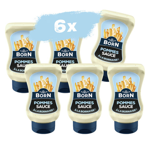 BORN Pommes Sauce im praktischen 250ml Squeezer jetzt zum Vorteilspreis im 6er Pack.