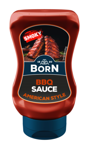 BORN Smoky BBQ Sauce American Style in der praktischen 250ml Dosierflasche