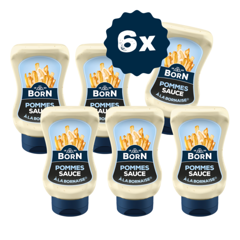 BORN Pommes Sauce im praktischen 250ml Squeezer jetzt zum Vorteilspreis im 6er Pack.