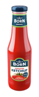 BORN Tomaten-Ketchup in der 450ml Glasflasche mit viel Tomate und weniger Zucker.