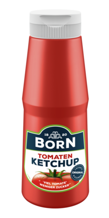 BORN Tomatenketchup in der praktischen 300ml Dosierflasche