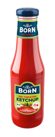 BORN Bio Tomaten-Ketchup in der 450ml Glasflasche.