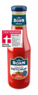 BORN Tomaten-Ketchup in der 450ml Glasflasche mit viel Tomate und weniger Zucker. Testsieger im Magazin test 4/2026 der Stiftung Warentest mit Qualitätsurteil GUT (1,8)