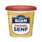 BORN Zwiebel-Senf im 200ml Becher. Senf aus Thüringen. 