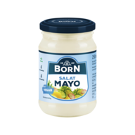 BORN Salat-Mayonnaise vegan im 250ml Glas.